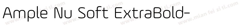 Ample Nu Soft ExtraBold字体转换
